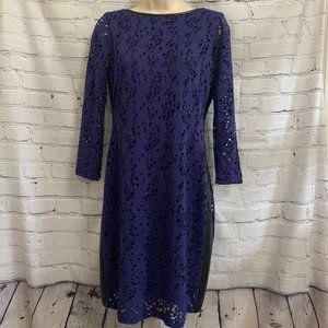 Purple Andrew Marc with Faux Leather Accents